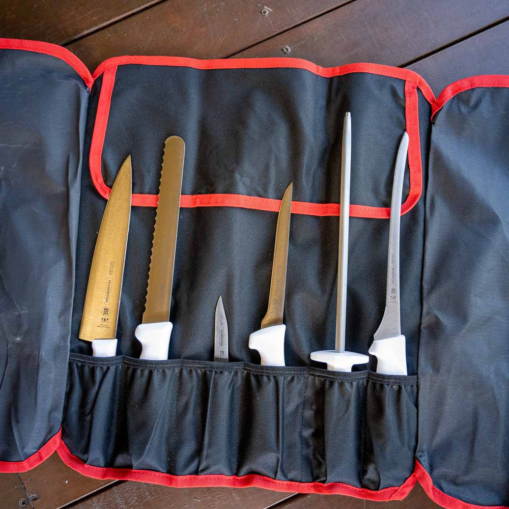 ADVENTURE TRAVEL KNIFE KIT - 7PC WITH POUCH